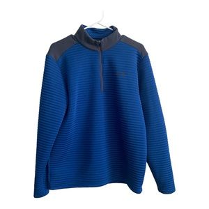 Under Armour ColdGear Mens Medium Blue/Gray Half Zip